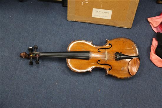 An early 19th century Mittenwald violin,